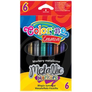 Markery Colorino Creative metaliczne, 6 kolorów